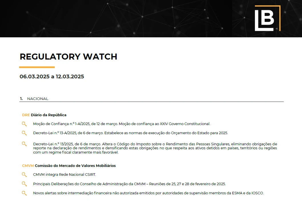 REGULATORY WATCH de 06.03.2025 a 12.03.2025🔔